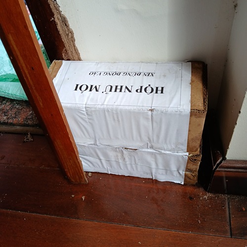 Đặt hộp nhử mối diệt theo phương pháp lây truyền